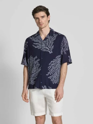 Koszula casualowa o kroju relaxed fit z kołnierzem z połami model ‘Lapisy’ Boss Orange
