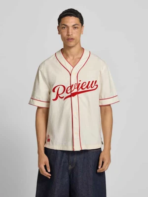 Koszula casualowa o kroju relaxed fit z logo REVIEW