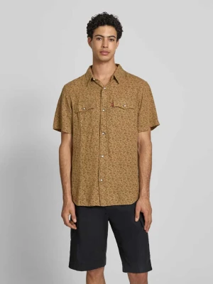 koszula casualowa o kroju relaxed fit z mieszanka lnu i wiskozy model 'WESTERN' Levi's Beżowy