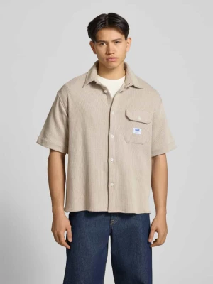 Koszula casualowa o kroju relaxed fit z mieszanki bawełny 'EBAFFINO' Hugo Blue