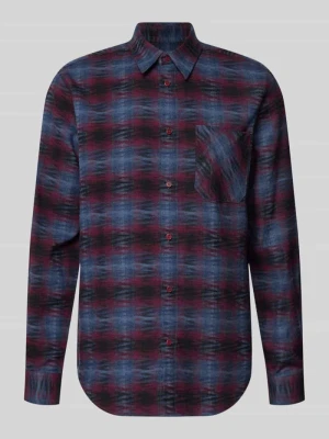 Koszula casualowa o kroju relaxed fit z mieszanki bawełny ekologicznej i lnu model ‘FAALIN’ ARMEDANGELS