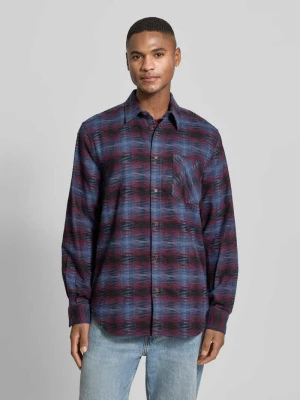 Koszula casualowa o kroju relaxed fit z mieszanki bawełny ekologicznej i lnu model ‘FAALIN’ ARMEDANGELS