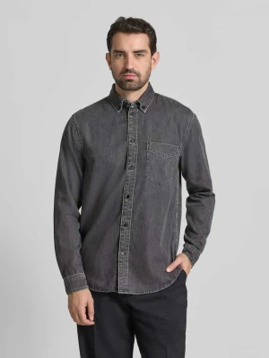 Koszula casualowa o kroju relaxed fit z mieszanki bawełny ekologicznej i lyocellu model ‘GAVRAA’ ARMEDANGELS