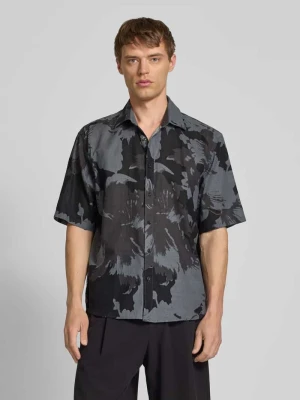 Koszula casualowa o kroju relaxed fit z mieszanki bawełny i lnu model ‘CAIDEN’ Only & Sons