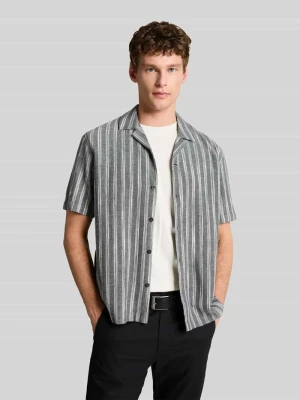 Koszula casualowa o kroju relaxed fit z mieszanki bawełny i lnu Tom Tailor Denim