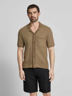 Koszula casualowa o kroju relaxed fit z mieszanki bawełny i wełny model „SARHYS” Samsøe Samsøe