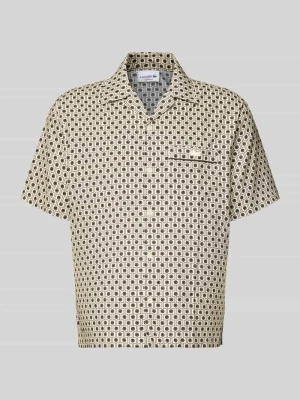 Koszula casualowa o kroju relaxed fit z mieszanki bawełny i wiskozy Lacoste