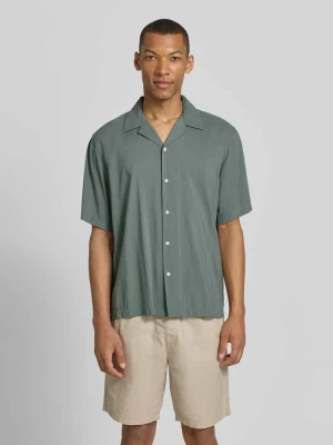 Koszula casualowa o kroju relaxed fit z mieszanki bawełny model 'RELAXAIR' Selected Homme Jasnozielony