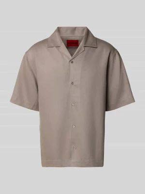 Koszula casualowa o kroju relaxed fit z mieszanki konopi i lyocellu model 'ESPINO' HUGO