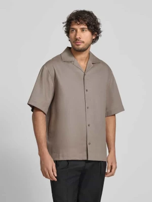 Koszula casualowa o kroju relaxed fit z mieszanki konopi i lyocellu model 'ESPINO' HUGO