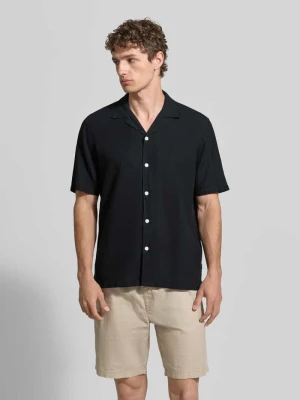 Koszula casualowa o kroju relaxed fit z mieszanki lnu i bawełny lindbergh