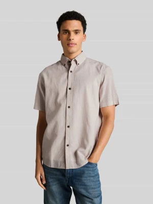 Koszula casualowa o kroju relaxed fit z mieszanki lnu i bawełny Tom Tailor Denim