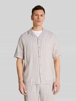 Koszula casualowa o kroju relaxed fit z mieszanki wiskozy i lnu Tom Tailor Denim