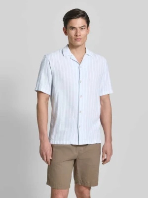 Koszula casualowa o kroju relaxed fit z mieszanki wiskozy i lnu Tom Tailor Denim