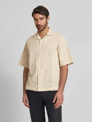 Koszula casualowa o kroju relaxed fit z rękawem o dł. 1/2 model ‘Lapisy’ Boss Orange