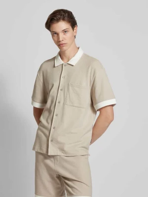 Koszula casualowa o kroju relaxed fit z rękawem o dł. 1/2 model ‘MABON’ Only & Sons