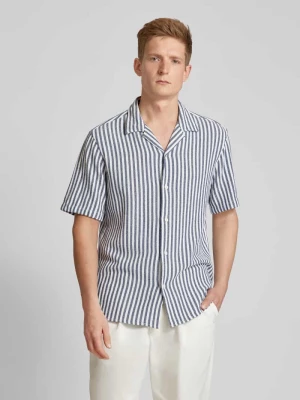 Koszula casualowa o kroju relaxed fit ze wzorem w paski model ‘SAL’ Selected Homme