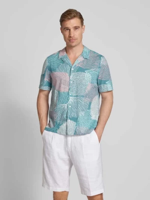 Koszula casualowa o kroju resort fit z nadrukiem z logo model ‘Big Coral’ s.Oliver RED LABEL