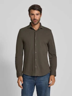 Koszula casualowa o kroju shaped z czystej bawełny Marc O'Polo Khaki