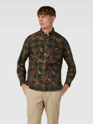 Koszula casualowa o kroju slim fit w szkocką kratę Polo Ralph Lauren
