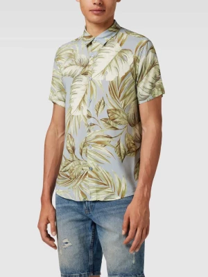 Koszula casualowa o kroju slim fit we wzory na całej powierzchni Guess