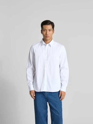 koszula casualowa o kroju slim fit z bawełny Maison Kitsuné Jasnoniebieski
