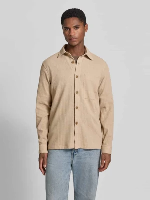 Koszula casualowa o kroju slim fit z brustaszą ROY ROBSON