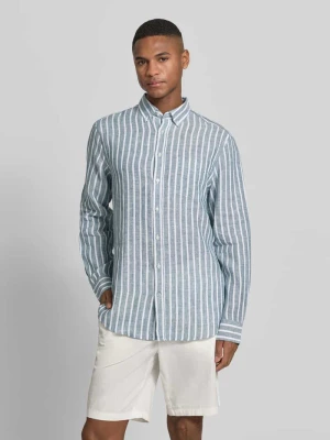Koszula casualowa o kroju slim fit z czystego lnu Christian Berg Men