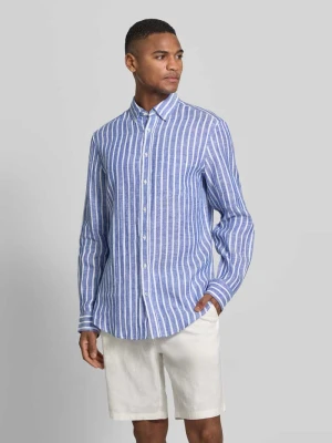 Koszula casualowa o kroju slim fit z czystego lnu Christian Berg Men