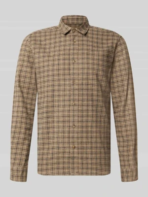 koszula casualowa o kroju slim fit z czystej bawełny model 'GUDMUND' Only & Sons Średniobrązowy