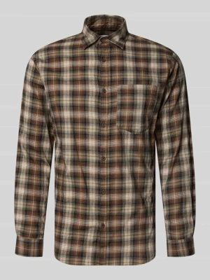 koszula casualowa o kroju slim fit z czystej bawełny model 'James' Jack&Jones Czekoladowy