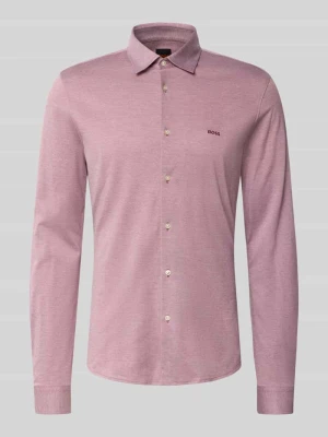 koszula casualowa o kroju slim fit z czystej bawełny model 'Mysoft_2' Boss Bordowy