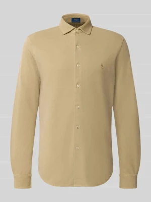 Koszula casualowa o kroju slim fit z czystej bawełny Polo Ralph Lauren Beżowy
