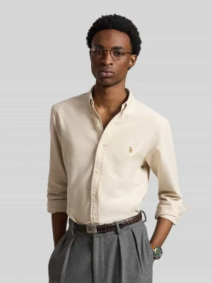 Koszula casualowa o kroju slim fit z czystej bawełny Polo Ralph Lauren Camel