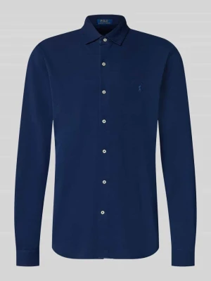 Koszula casualowa o kroju slim fit z czystej bawełny Polo Ralph Lauren Granatowy