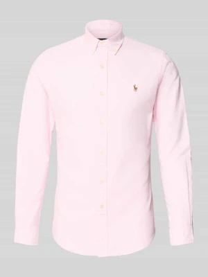 Koszula casualowa o kroju slim fit z czystej bawełny Polo Ralph Lauren Mocnoróżowy