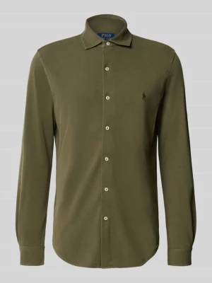 Koszula casualowa o kroju slim fit z czystej bawełny Polo Ralph Lauren Oliwkowy