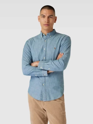 Koszula casualowa o kroju slim fit z imitacji denimu Polo Ralph Lauren