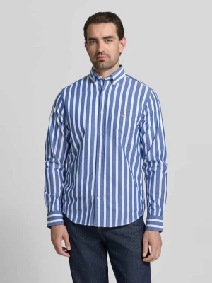 Koszula casualowa o kroju slim fit z kieszenią na piersi Gant
