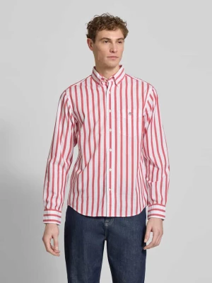 Koszula casualowa o kroju slim fit z kieszenią na piersi Gant