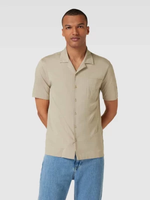 Koszula casualowa o kroju slim fit z kieszenią na piersi model ‘Marco Cuban’ MOS MOSH