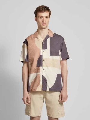 Koszula casualowa o kroju slim fit z kołnierzem z połami model ‘BLACARNABY’ Jack & Jones Premium