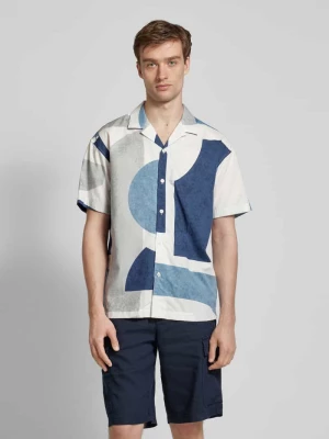 Koszula casualowa o kroju slim fit z kołnierzem z połami model ‘BLACARNABY’ Jack & Jones Premium