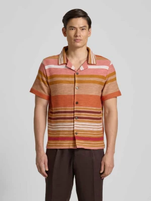 koszula casualowa o kroju slim fit z kołnierzem z połami model 'Carlo' Zuitable