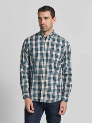Koszula casualowa o kroju slim fit z kołnierzykiem typu button down FYNCH-HATTON Butelkowy zielony
