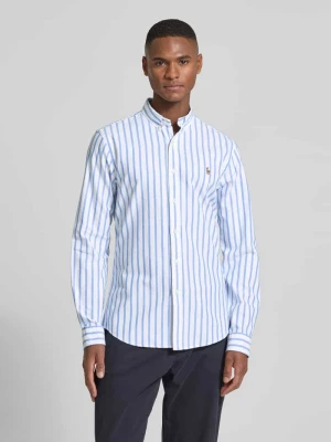Koszula casualowa o kroju slim fit z kołnierzykiem typu button down i wyhaftowanym logo Polo Ralph Lauren