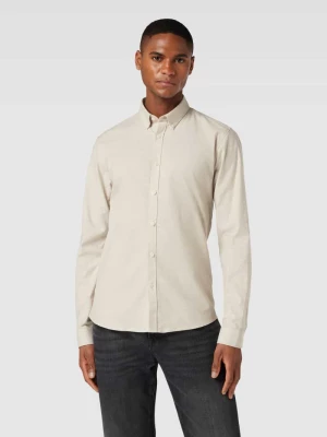Koszula casualowa o kroju slim fit z kołnierzykiem typu button down model ‘Oxford’ lindbergh