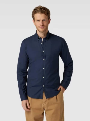 Koszula casualowa o kroju slim fit z kołnierzykiem typu button down model ‘Oxford’ lindbergh