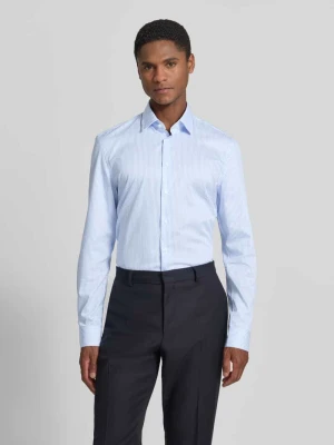 koszula casualowa o kroju slim fit z kołnierzykiem typu kent Jake*s Błękitny