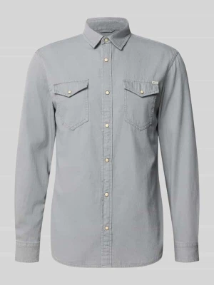 Koszula casualowa o kroju slim fit z kołnierzykiem typu kent model ‘ESHERIDAN’ jack & jones